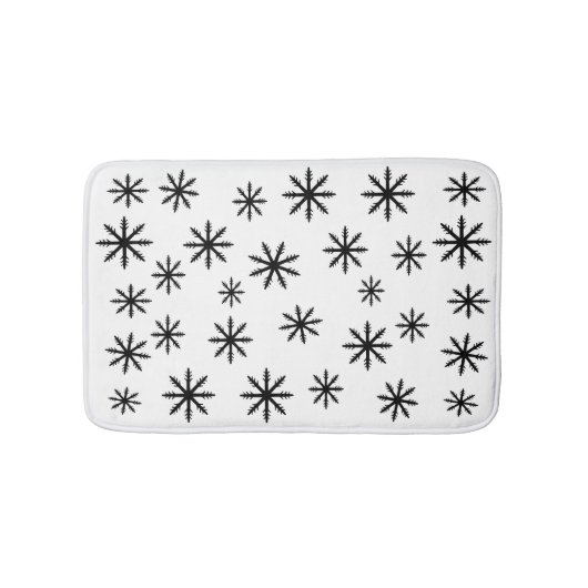 Snowflake Print Badmat (Voorkant)