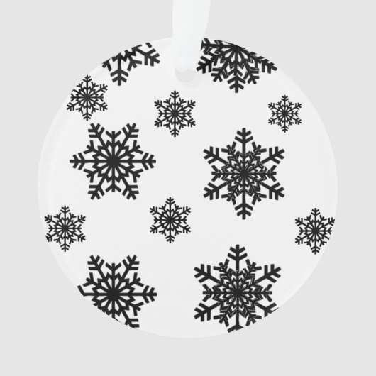 Snowflake Print Ornament (voorkant)