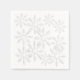 Snowflake Print Servet