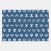 Snowflake Red, Green and Blue Kerstmis Inpakpapier Vel (Voorkant 3)