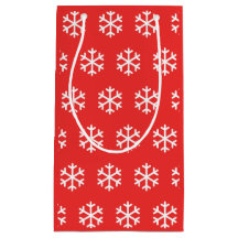 Snowflake Red kerstcadeautas