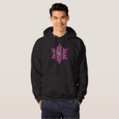 SNOWFLAKE-Retro sneeuwvlok, wintersport Hoodie (Voorkant volledig)