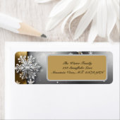 Snowflake Return-adreslabel Etiket (Insitu)