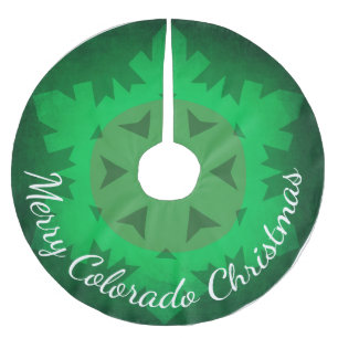 Snowflake rok van Merry Colorado met kerstgroene s Kerstboom Rok