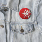Snowflake Ronde Button 5,7 Cm (In situ)