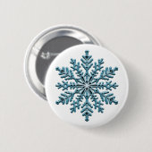 Snowflake Ronde Button 5,7 Cm (Voorkant /achterkant)