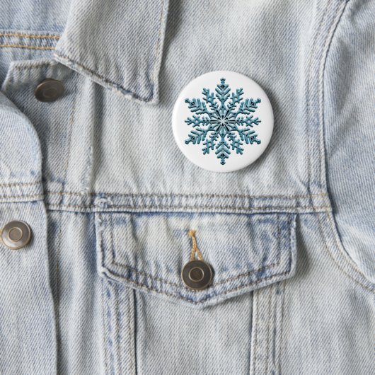 Snowflake Ronde Button 5,7 Cm (In situ)