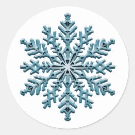 Snowflake Ronde Sticker