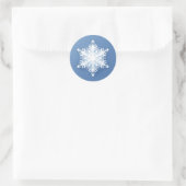Snowflake Ronde Sticker (Tas)