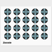 Snowflake Ronde Sticker (Vel)