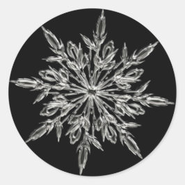 Snowflake Round Sticker
