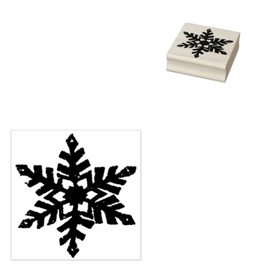 Snowflake Rubberstempel (Gestempeld)