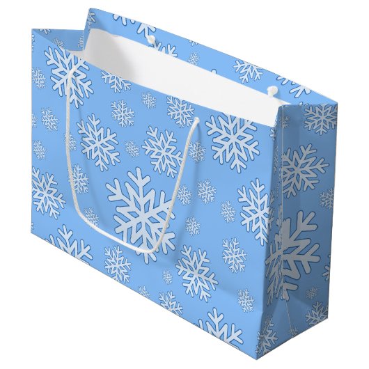 Snowflake sac cadeau de Noël (Devant Angle)