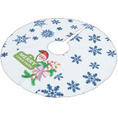 Snowflake Santa Claus Kerstboom Rok (Gekanteld)
