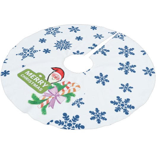 Snowflake Santa Claus Kerstboom Rok (Gekanteld)