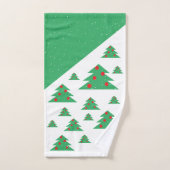 Snowflake sapin de Noël Green Motif de vacances (Serviette à main)