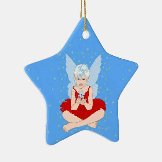 Snowflake Season Keramisch Ornament (Rechts)