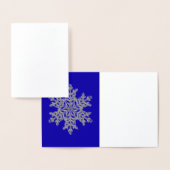 Snowflake Silver Foil-kaart Folie Kaarten (Display)
