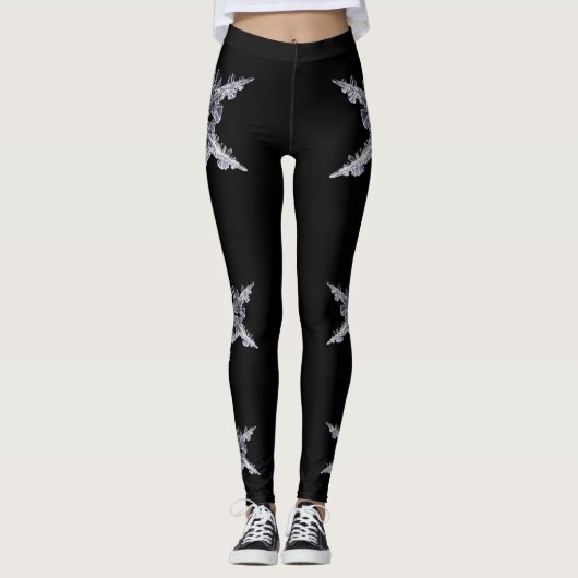 Snowflake skihuid leggings (Voorkant)
