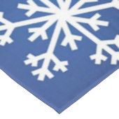 SNOWFLAKE SNOWFLAKES BLUE TABLECLOTH TAFELKLEED (Gekanteld)