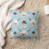 Snowflake Snowman Kussen (Deken)