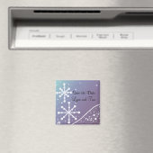 Snowflake Sparen de Datum Magneet (Insitu (Vaatwasser))