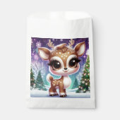Snowflake Sparkle Baby Reindeer Bedankzakje (Voorkant)