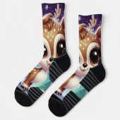 Snowflake Sparkle Baby Reindeer Sokken (Links)