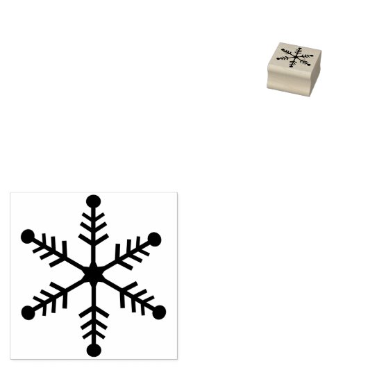Snowflake Stamp Rubberstempel (Gestempeld)