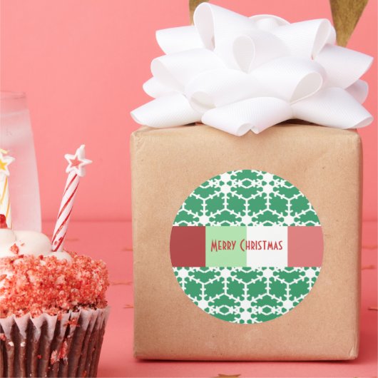 Snowflake Sticker getoond groen maar u kiest Kleur (Feest)