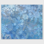 Snowflake Storm digitale kunst Cadeaupapier (Vlak)