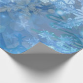 Snowflake Storm digitale kunst Cadeaupapier (Hoek)