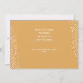 Snowflake Strand van kerstlampjes Feestdagenkaart (Achterkant)