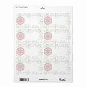 Snowflake Swirl Étiquettes de Noël (Feuille entière)