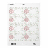 Snowflake Swirl-kerstcadeautjes Labels (Full Sheet)