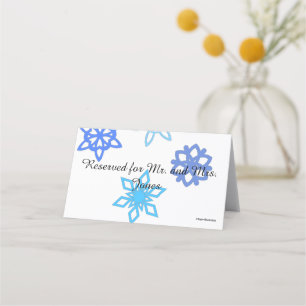 Snowflake tafel/plaats kaarthouder