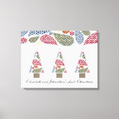 Snowflake Teardrops Tree Canvas afdrukken (Voorkant)