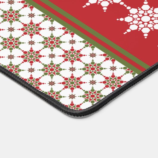 Snowflake Theme Winter Pattern Kerstmis Bureaumat (Hoek)