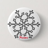 Snowflake Thunder_Cove Ronde Button 5,7 Cm (Voorkant)