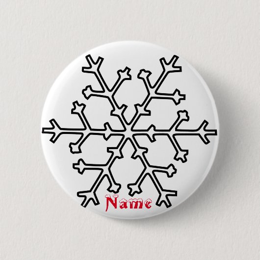 Snowflake Thunder_Cove Ronde Button 5,7 Cm (Voorkant)