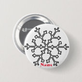 Snowflake Thunder_Cove Ronde Button 5,7 Cm (Voorkant /achterkant)
