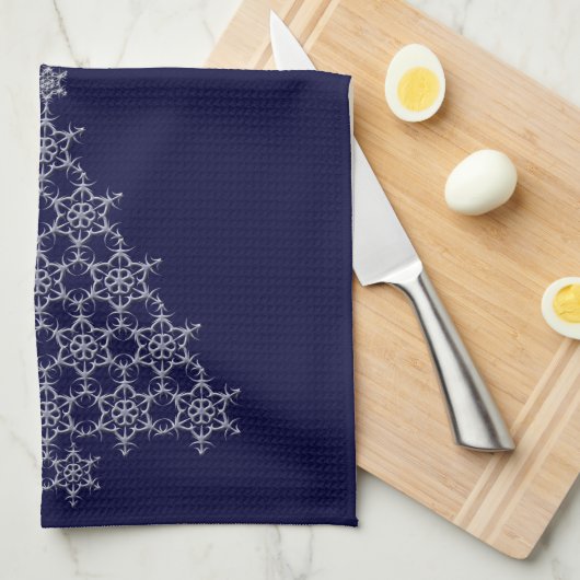 Snowflake Tree Kitchen Towel Theedoek (Quarter Fold)