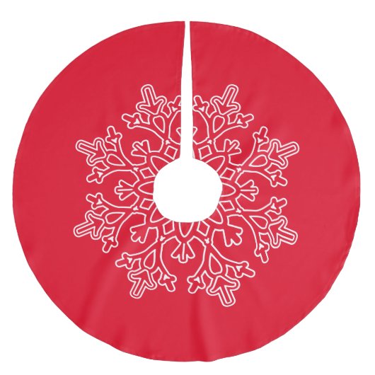 Snowflake Tree Skirt Kerstboom Rok (Voorkant)