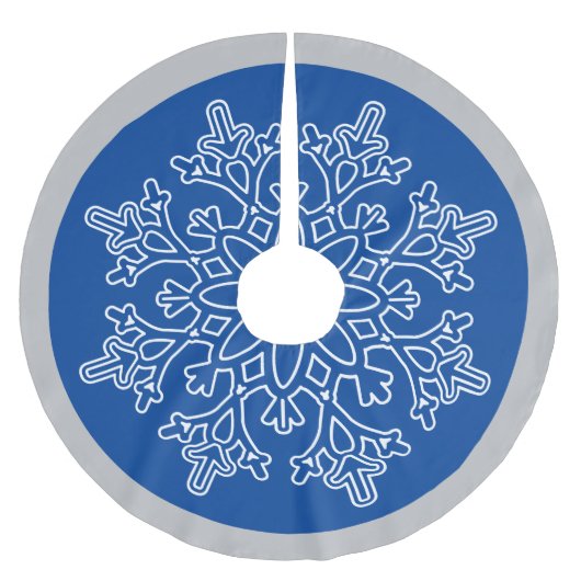 Snowflake Tree Skirt Kerstboom Rok (Voorkant)