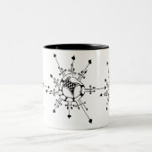 Snowflake Tweekleurige Koffiemok (Center)