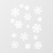 Snowflake vensterdekken, winter  raamsticker (Vel)