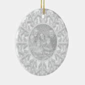 Snowflake Verloving Foto Ornament (Rechts)