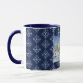 Snowflake Village de Noël Café Mug Cadeau (Gauche)
