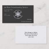 Snowflake Visitekaartje (Voorkant / Achterkant)