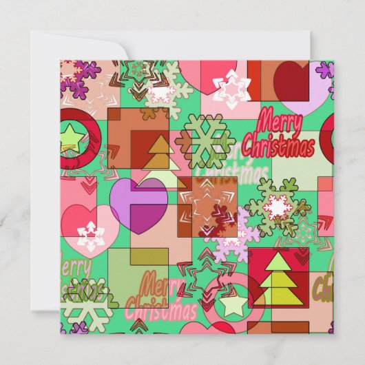 Snowflake voor de versiering van vrolijk kerstfees feestdagenkaart (Voorkant)